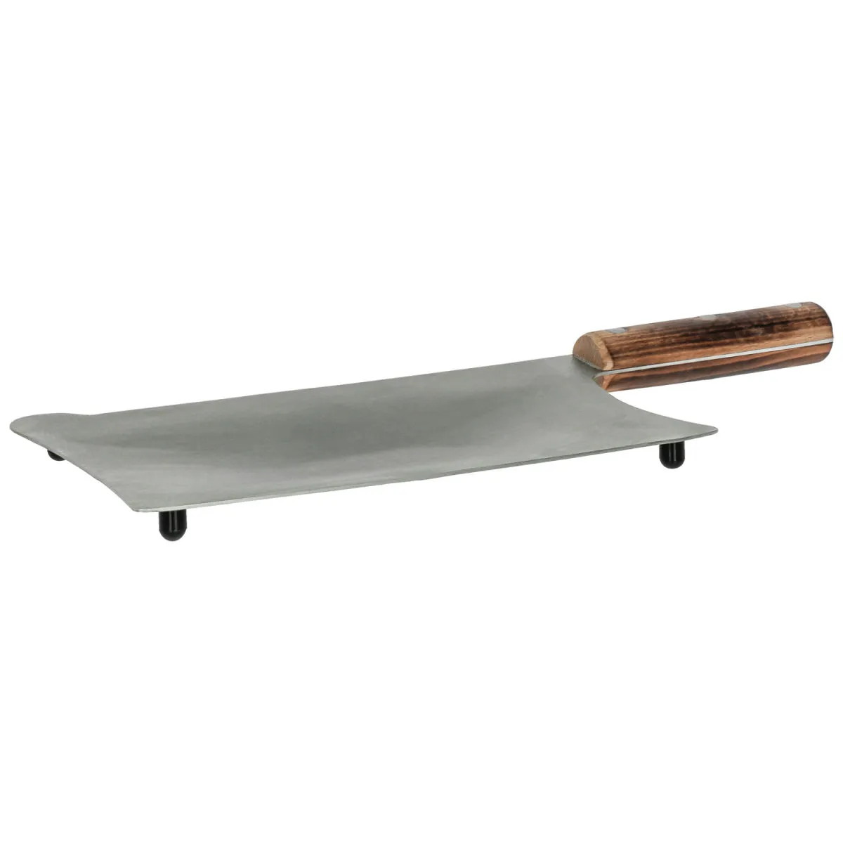 VEGA Vassoio Graham a mannaia; 41x16.5x2.7 cm (LxLxH); marrone/acciaio inox; rettangolare - immagine 1