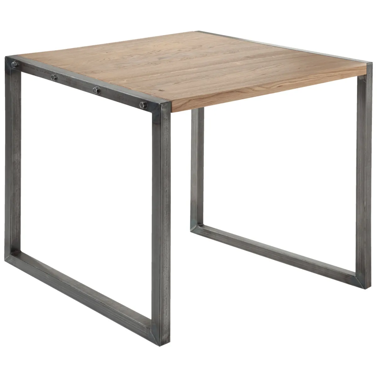 VEGA Tavolo Torres quadrato; 80x80x75 cm (LxLxH); Piano tavolo quercia antica/grigio, struttura grigio; quadrata - immagine 1