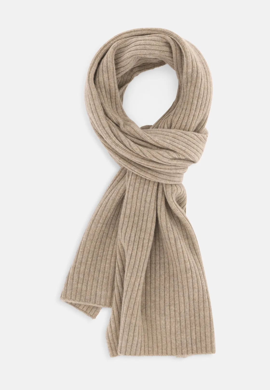 Boggi, Sciarpa A Coste In Cashmere, Uomo, Sabbia - immagine 2