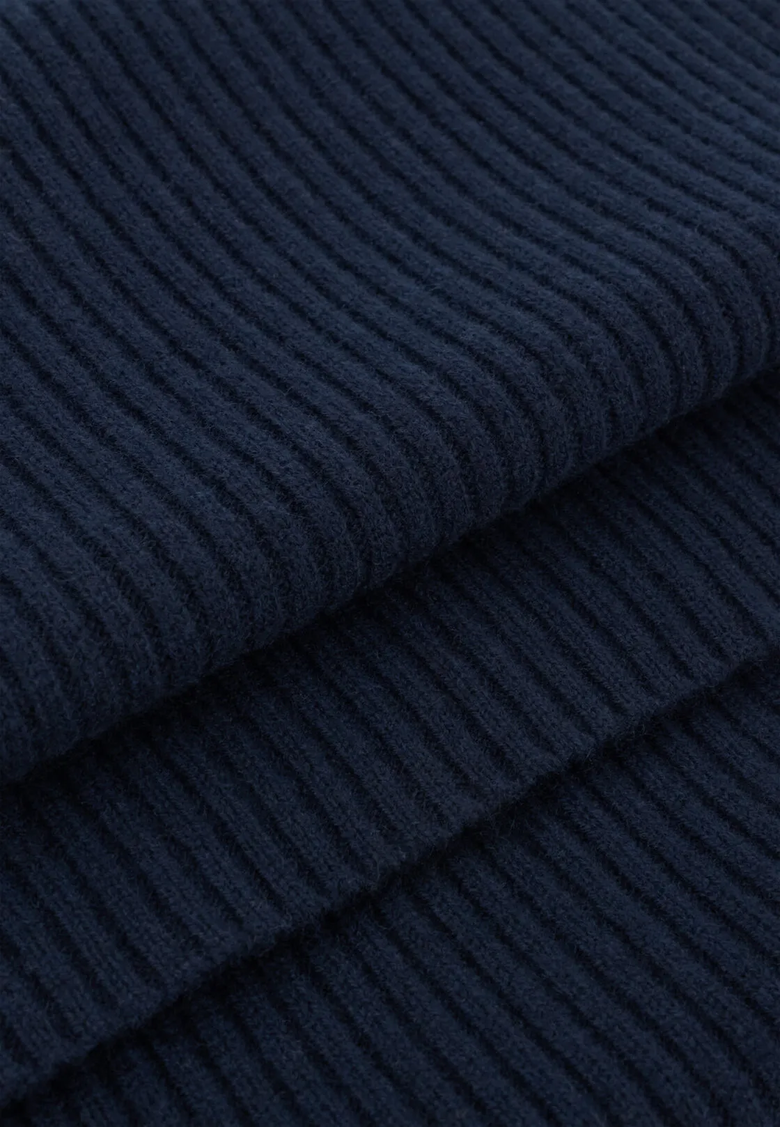 Boggi, Sciarpa A Coste In Cashmere, Uomo, Navy - immagine 3