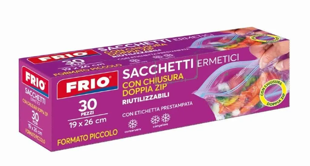 Sacchetti Frio Chius Zip per Ghiaccio - 30 Pezzi - immagine 1