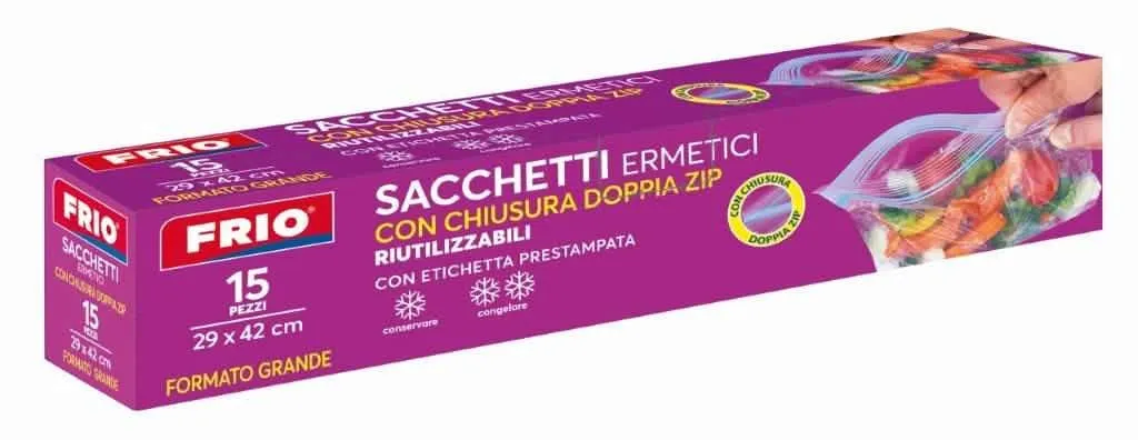 Sacchetti Frio per Gelo con Chiusura Zip - 15 Pezzi - immagine 1