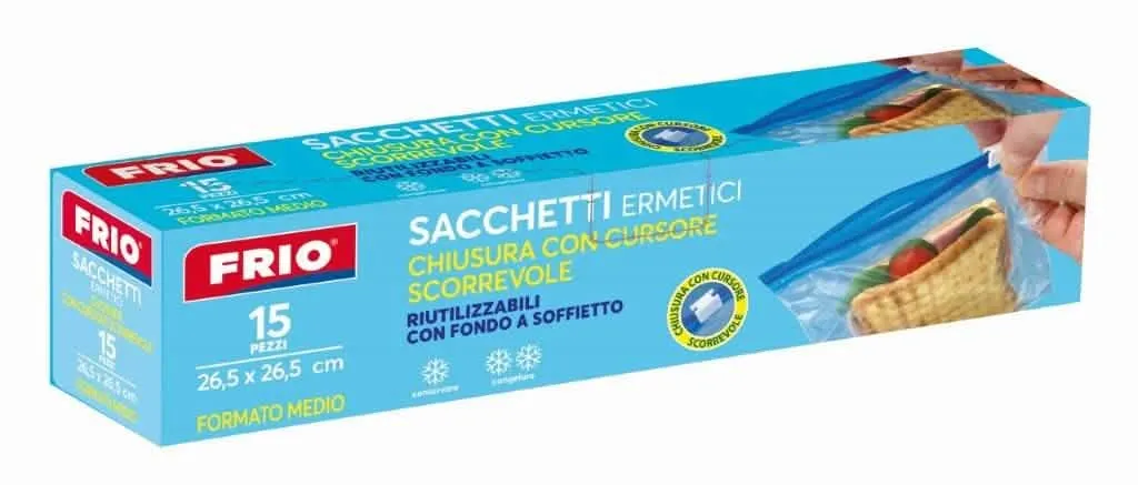 Sacchetti per Ghiaccio FRIO con Cursore - 15 Pezzi Medi - immagine 1