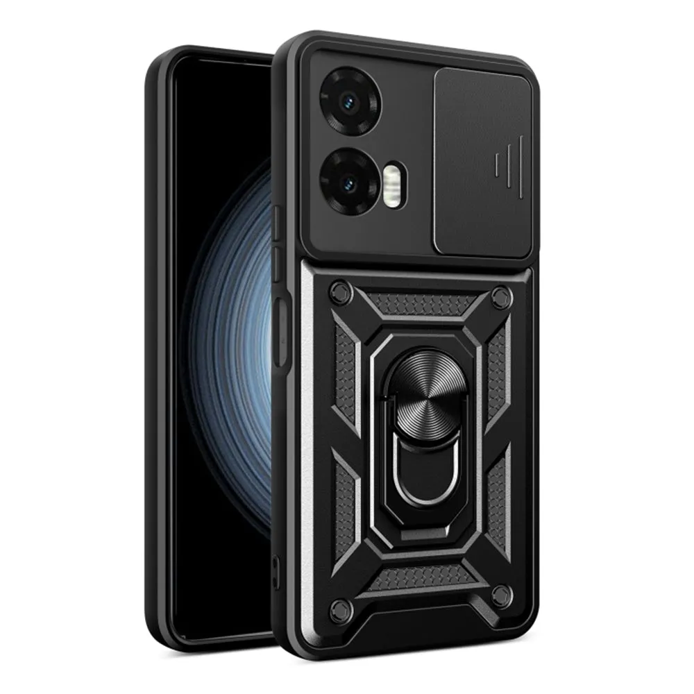 Custodia per Motorola Moto G35, Techsuit, CamShield, Nera - immagine 1