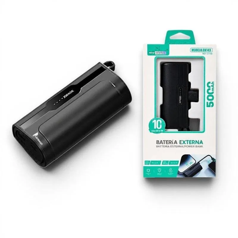 Power Bank Portatile Karawan 5000 mAh Nero New Science DX143 - immagine 1