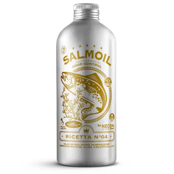 Salmoil olio di salmone per cani e gatti Controllo degli Odori 250 ml - immagine 1