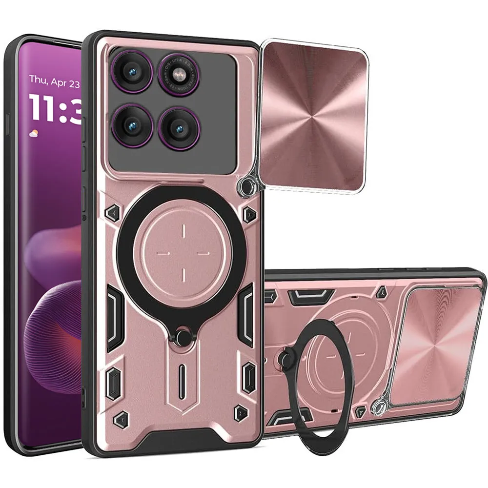 Custodia per Motorola Edge 60 Pro, Techsuit, CamGuard Pro, Rosa Oro - immagine 1