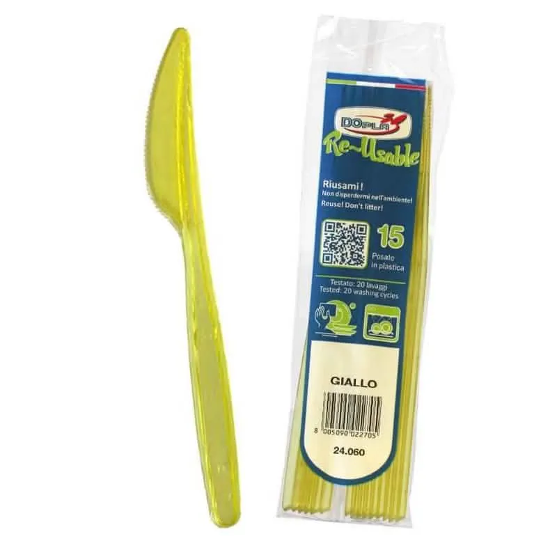 Set di Coltelli DOPLA COMPACT 15 Pezzi - Riut Giallo - immagine 1