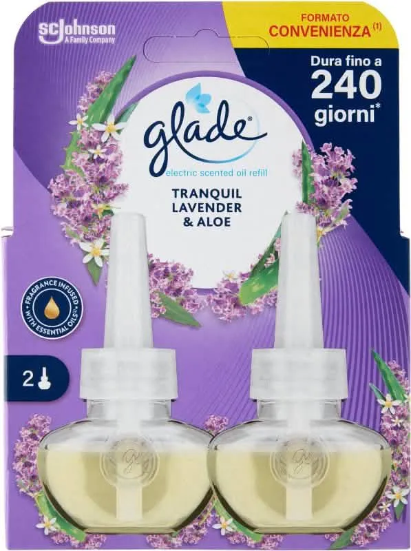 Ricarica Doppia per Diffusore di Oli Essenziali GLADE - Lavanda - immagine 1