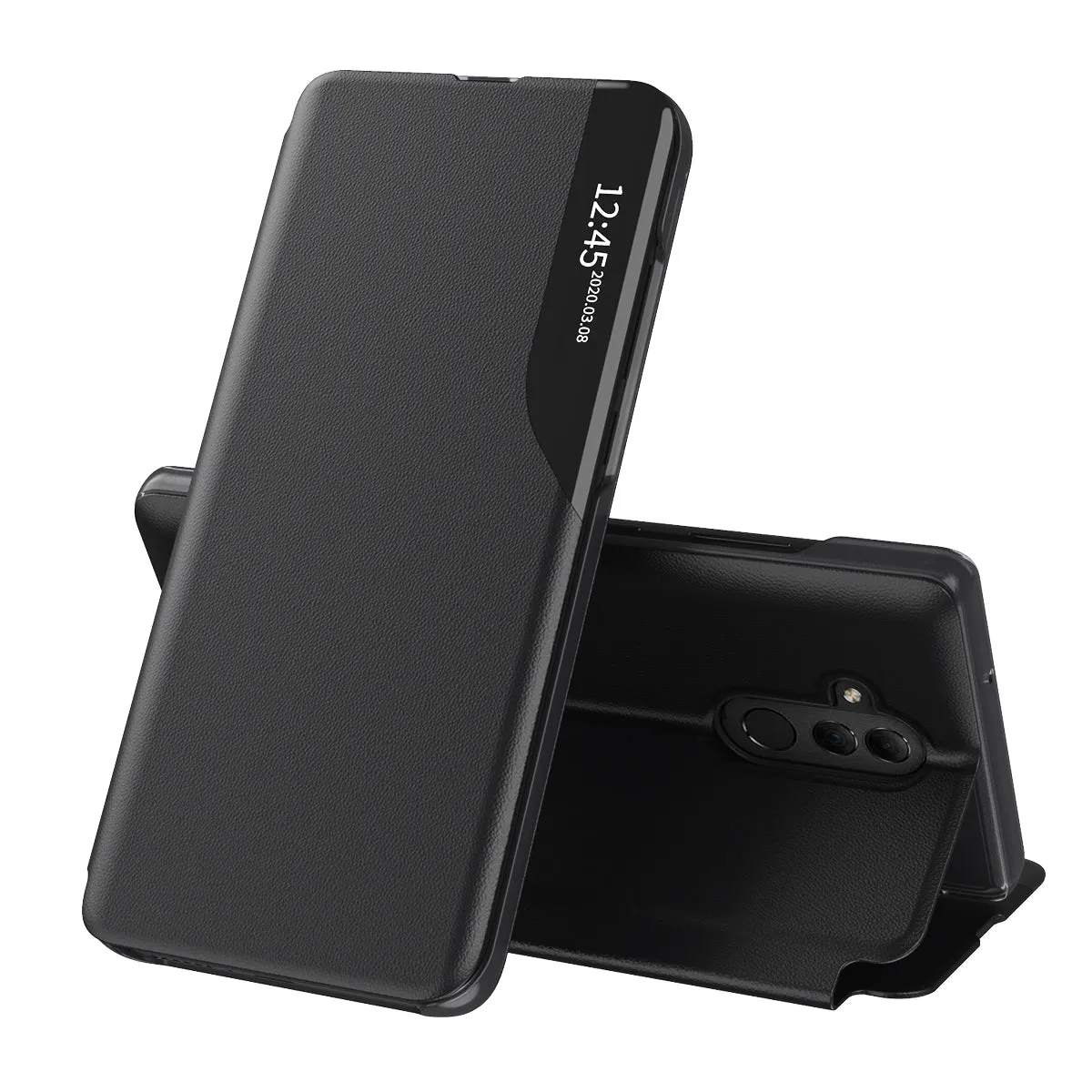 Custodia per Huawei Mate 20 Lite, Techsuit, eFold, Nera - immagine 1