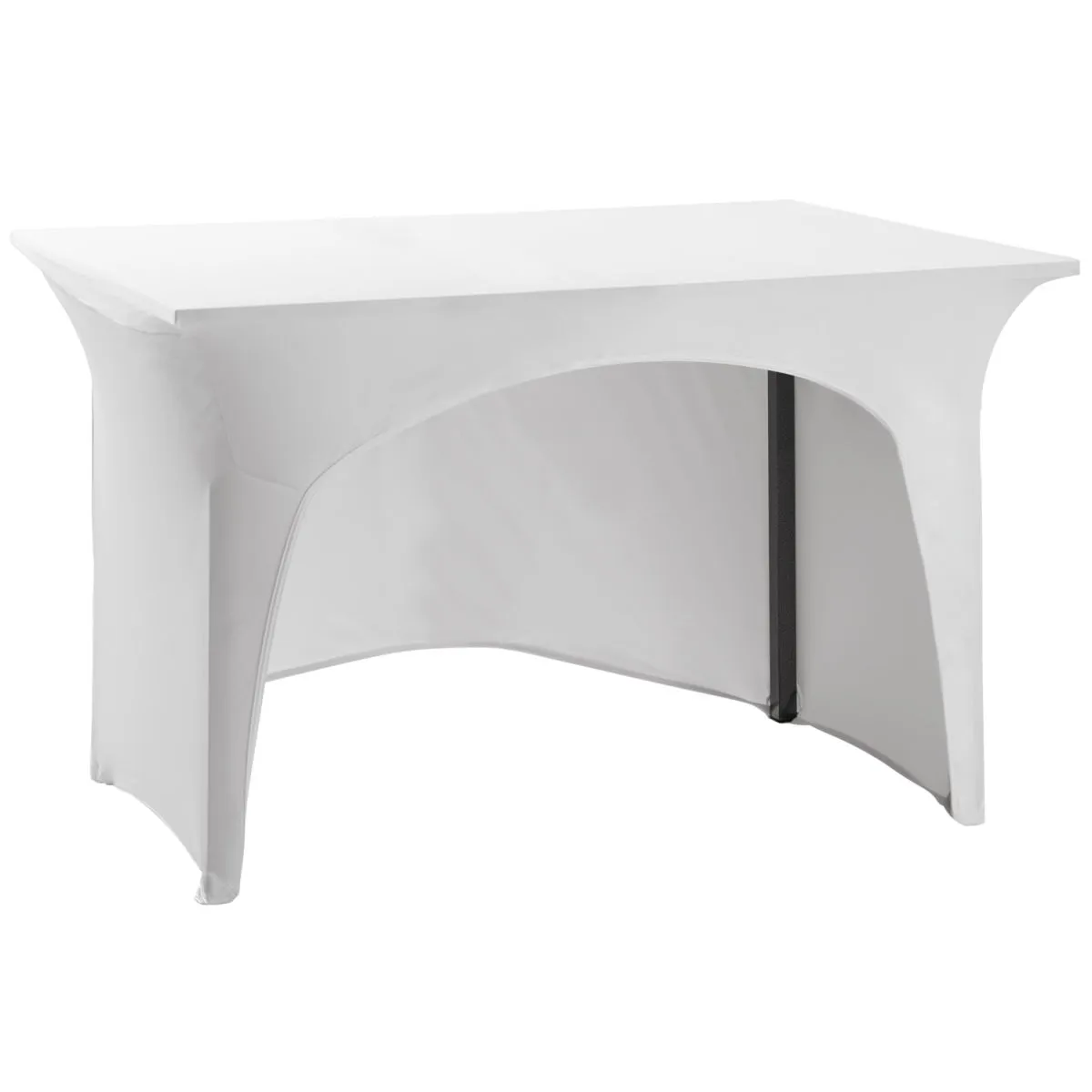 ERWIN M. Coprisedia catering Grace con spacco; 74x120x74 cm (LxLxH); bianco; rettangolare - immagine 1