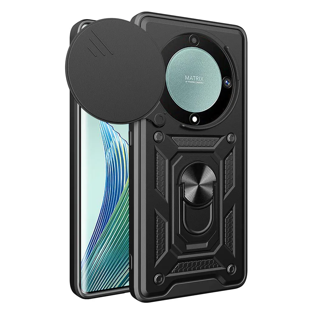 Custodia per Honor Magic5 Lite, Techsuit, CamShield, Nera - immagine 1