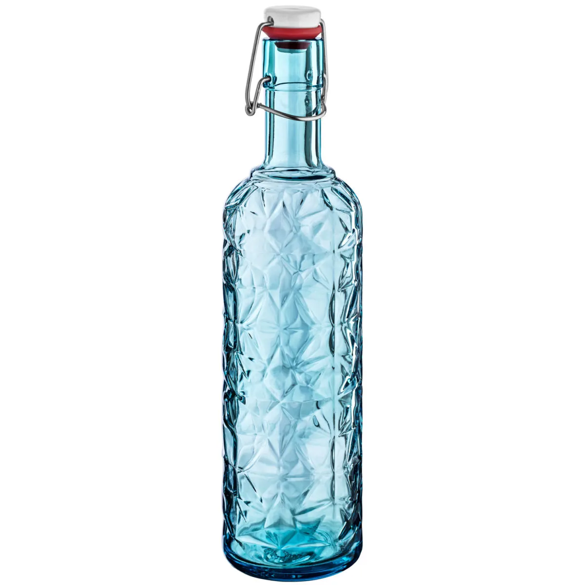6x Bormioli Rocco Bottiglia chiusura a clip Oriente; 1050 ml, 8.5x32 cm (ØxH); blu; 6 pz. / Pacco - immagine 1