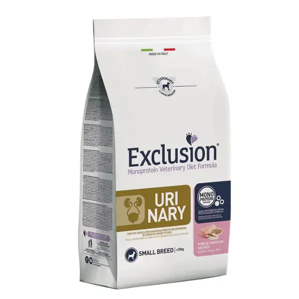 Exclusion Diet Urinary Small Maiale Sorgo e Riso 2 kg - Crocchette monoproteiche cane - immagine 1