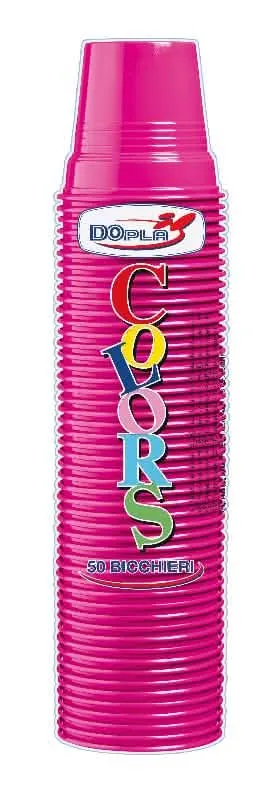 Bicchieri Fucsia 80cc DOPLA - Confezione da 50 Pezzi - immagine 1