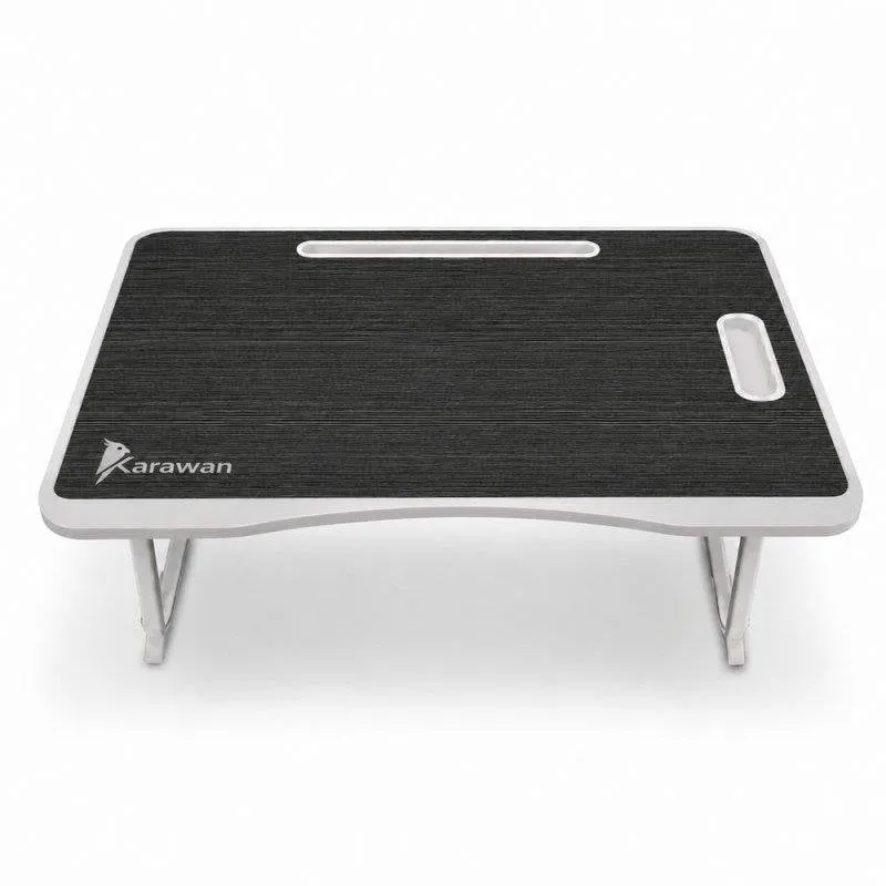 Tavolo Pieghevole Karawan 60x40x27 Grigio Portabicchieri - immagine 1
