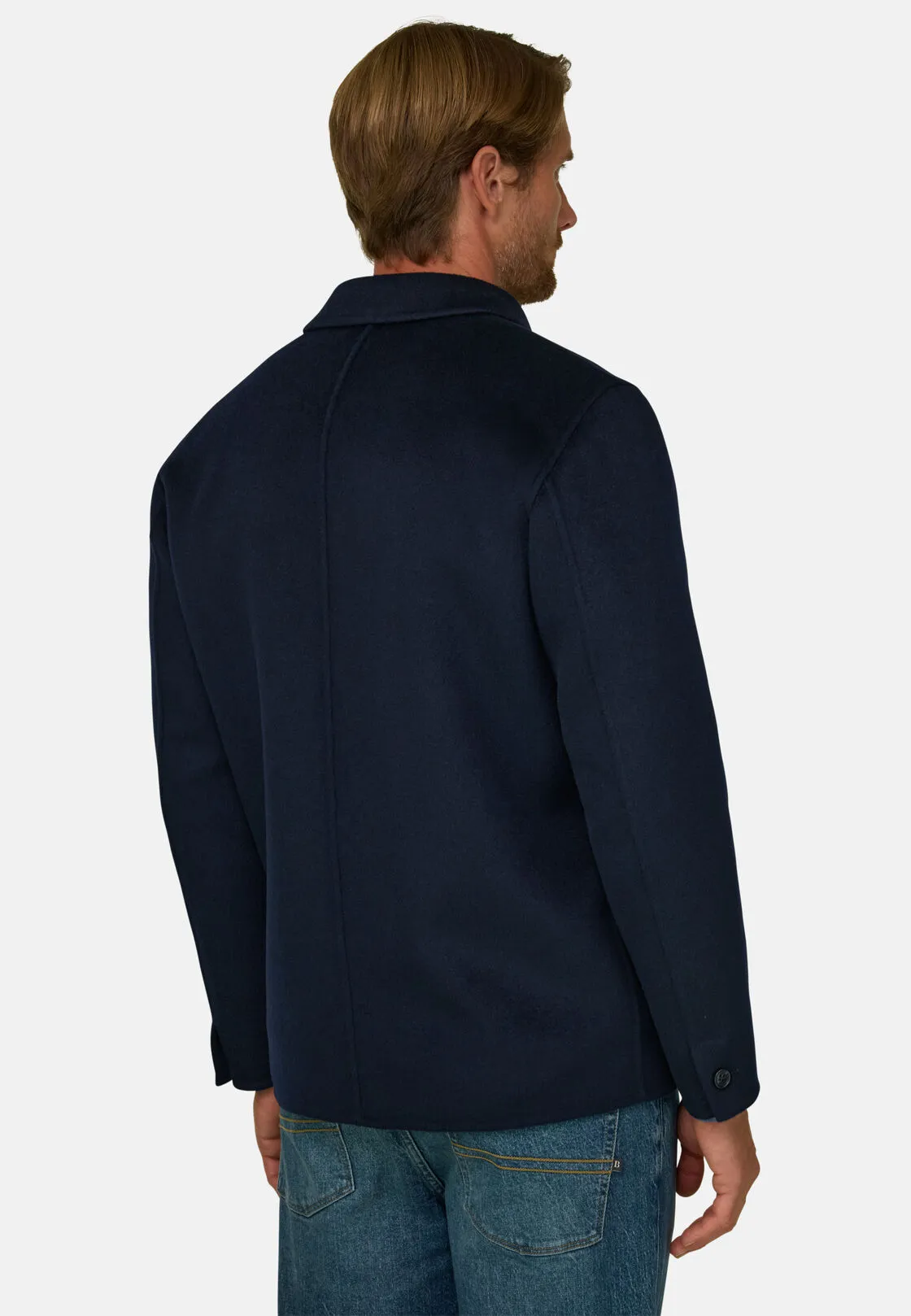 Boggi, Giacca Camicia In Lana, Uomo, Navy, Taglia: L - immagine 4