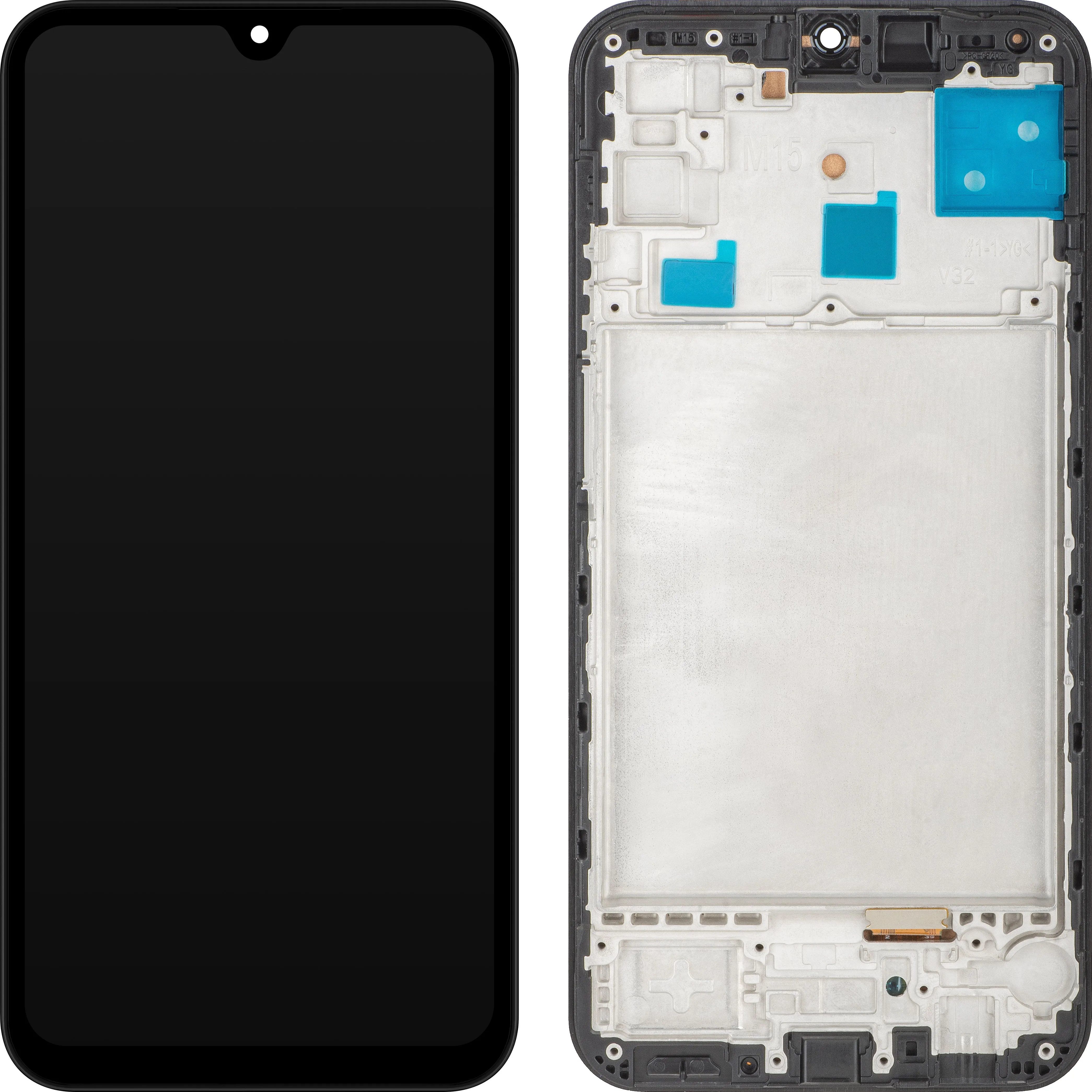 Display con Touchscreen MP compatibile con Samsung Galaxy M15, con Cornice, Nero - immagine 1