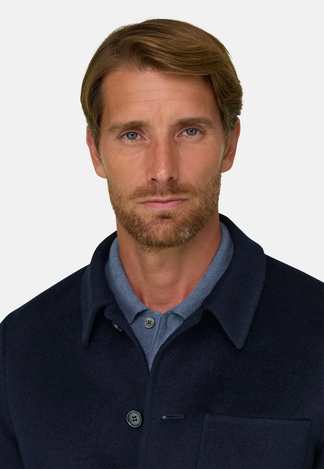 Boggi, Giacca Camicia In Lana, Uomo, Navy, Taglia: S - immagine 3