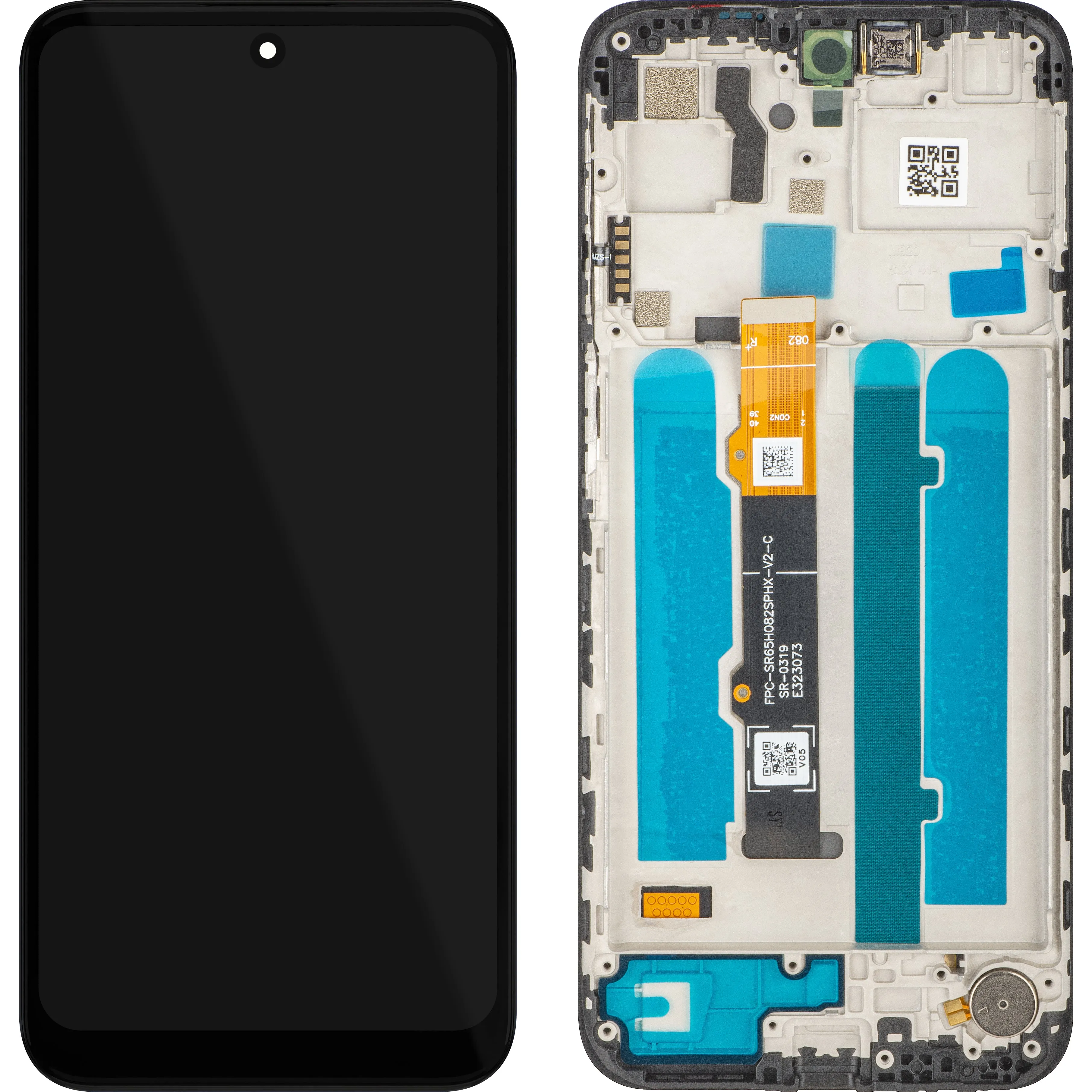 Display con Touchscreen MP compatibile con Motorola Moto G41, con Cornice, Nero - immagine 1