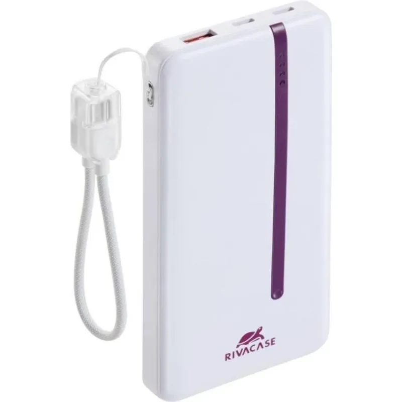 Powerbank Rivacase VA2311 37W USB-C Bianco Compatto e Potente - immagine 1
