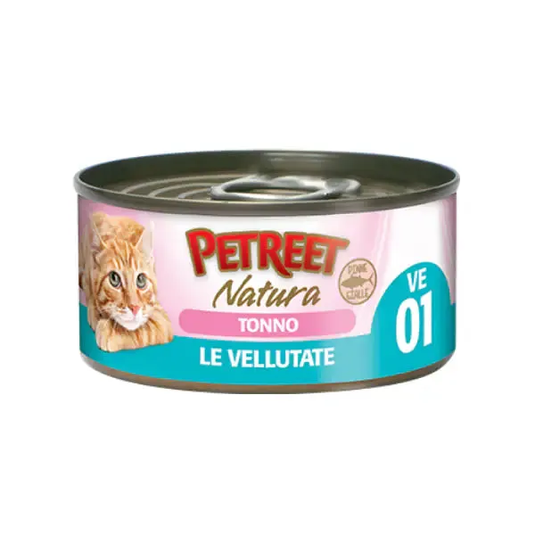 Petreet Vellutate Cat 70 gr Tonno - confezione da 24 pezzi - Cibo umido per gatti - immagine 1