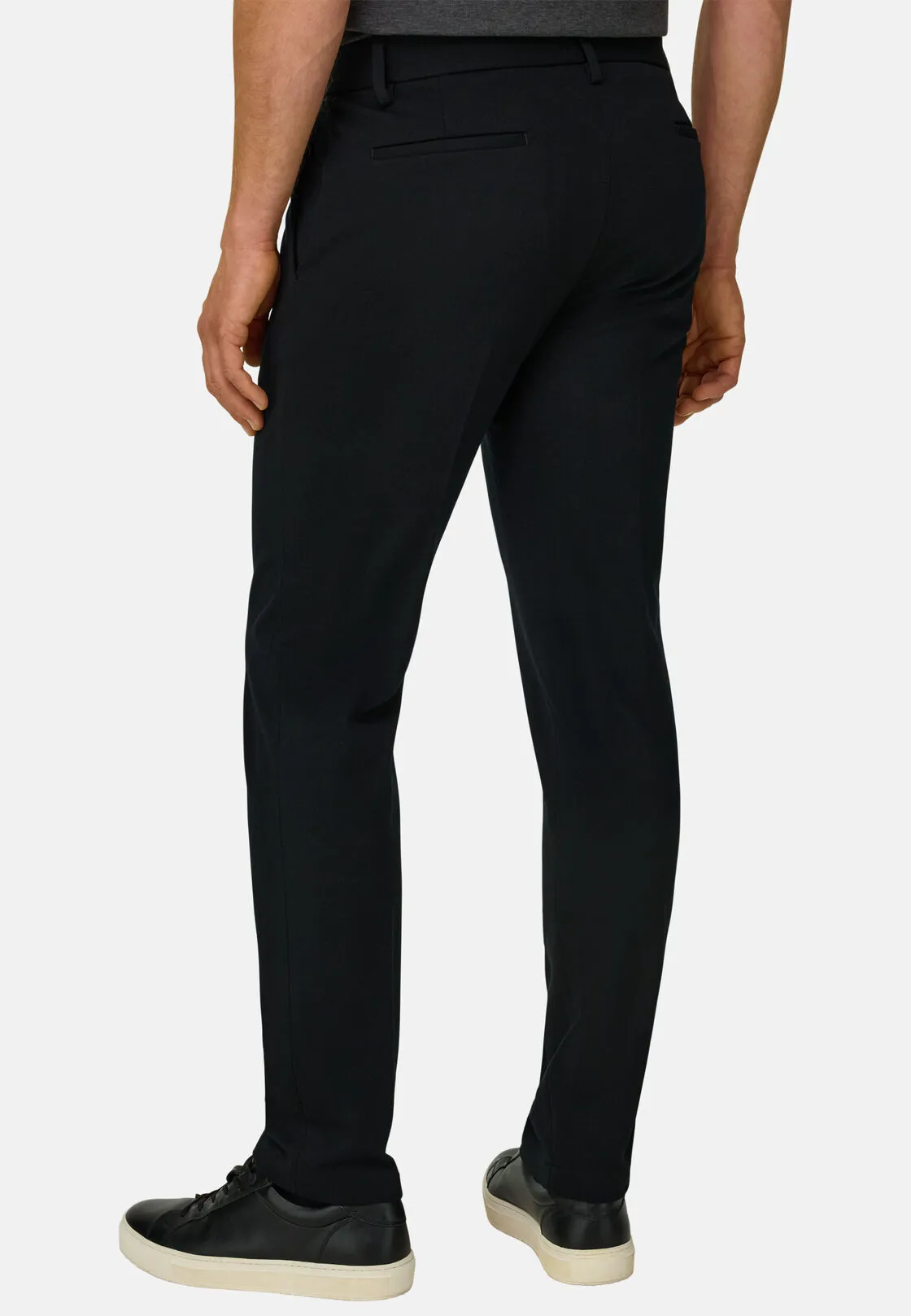 Boggi, Pantaloni In Lana Tecnica B Tech, Uomo, Nero, Taglia: 50 - immagine 5