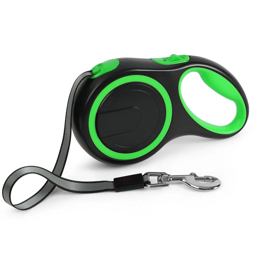 Aomig Guinzaglio per Cani Allungabile, Cani Guinzaglio con Sistema di Guida e Frenata a 360°, Lunghezza Estensibile 8 m(Fino a 50 kg), Guinzaglio Flessibile per Addestramento e Passeggiate Verde - immagine 8