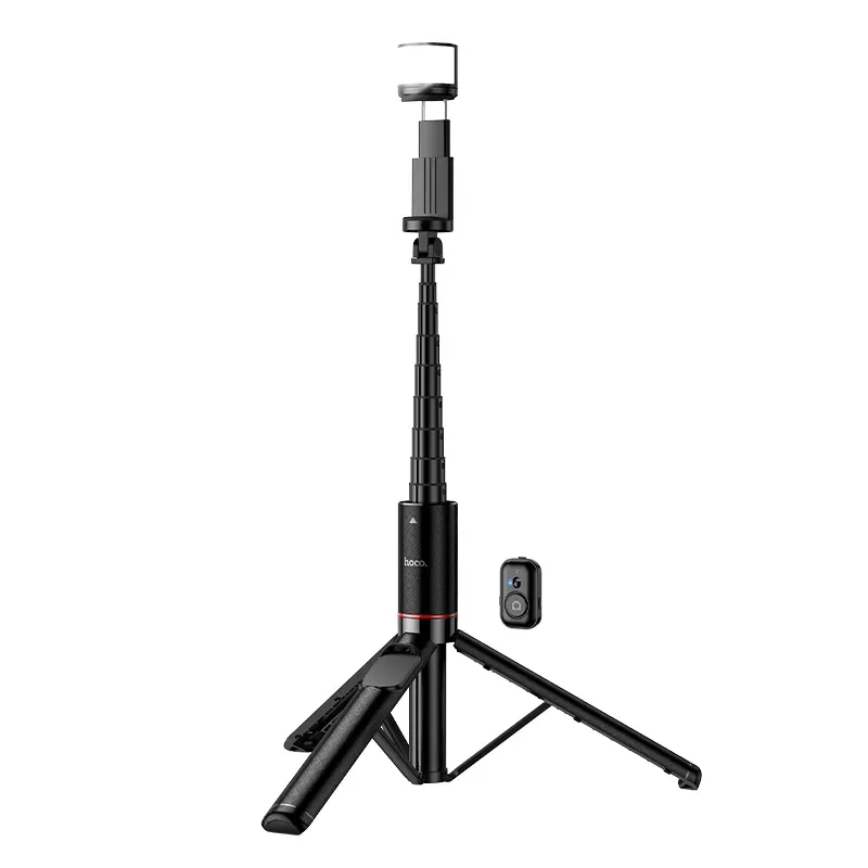 Selfie Stick Bluetooth HOCO K34, 4,5 pollici - 7 pollici, Nero - immagine 1