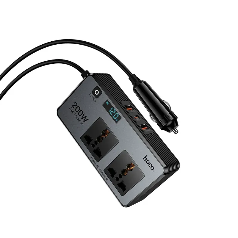 Inverter Elettrico Auto HOCO Z66, 200W - immagine 1