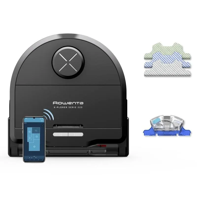 Robot Aspirapolvere e Lavapavimenti Rowenta X-Plorer RR9475 Navigazione Intelligente 70 dB - immagine 1