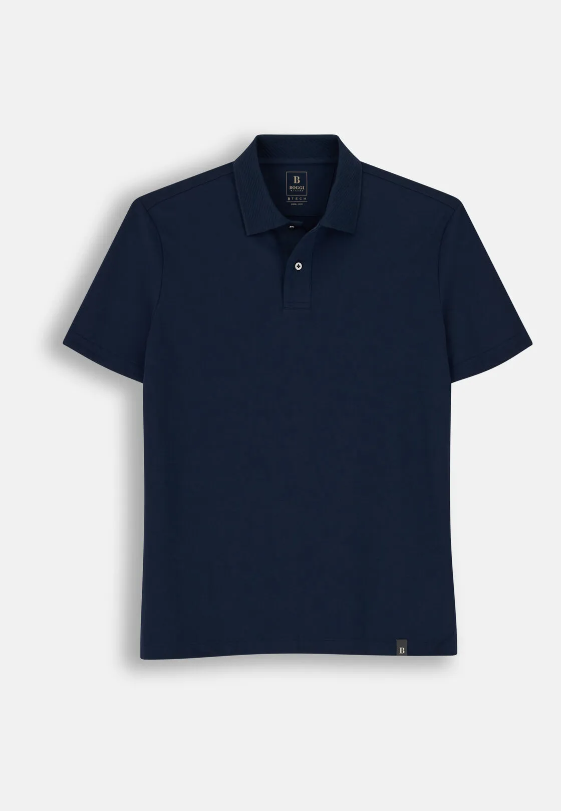 Boggi, Polo In Piqué Misto Cotone Elasticizzato Cool Jade, Uomo, Navy, Taglia: XXL - immagine 5