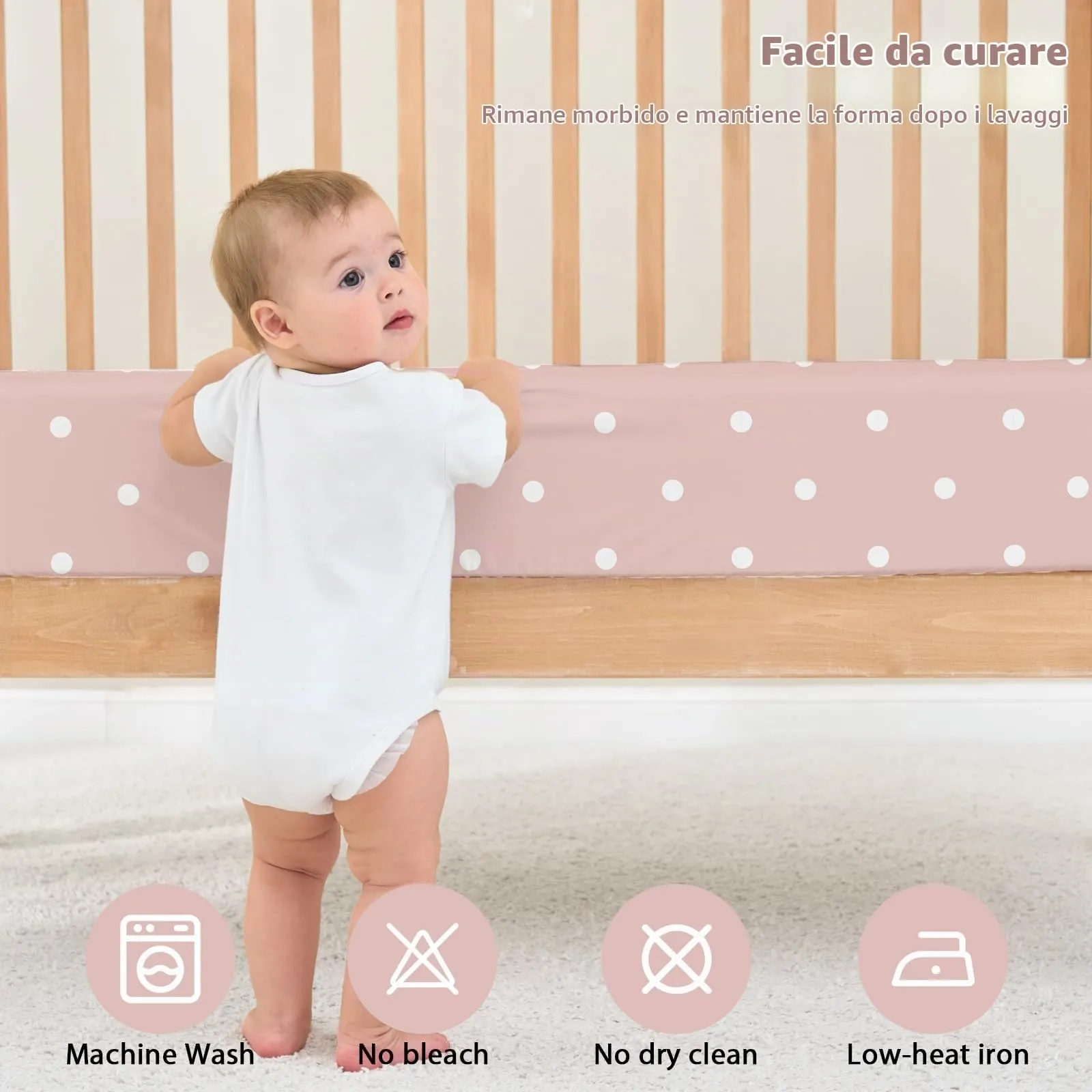 Fiemol Lenzuola Lettino 140x70 cm, Confezione da 3 Coprimaterassi per Lettino Neonato, Lenzuola con Angoli Elasticizzate in Microfibra Ultra Morbida e Setosa, Orso Rosa - immagine 7
