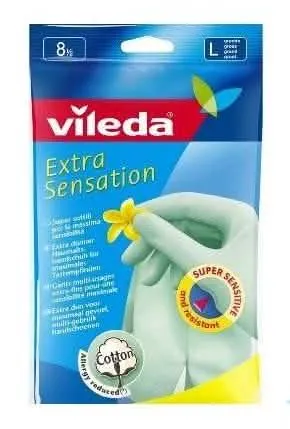 Guanti Vileda Extra Sensitiv Grandi per una Pulizia Confortevole - immagine 1