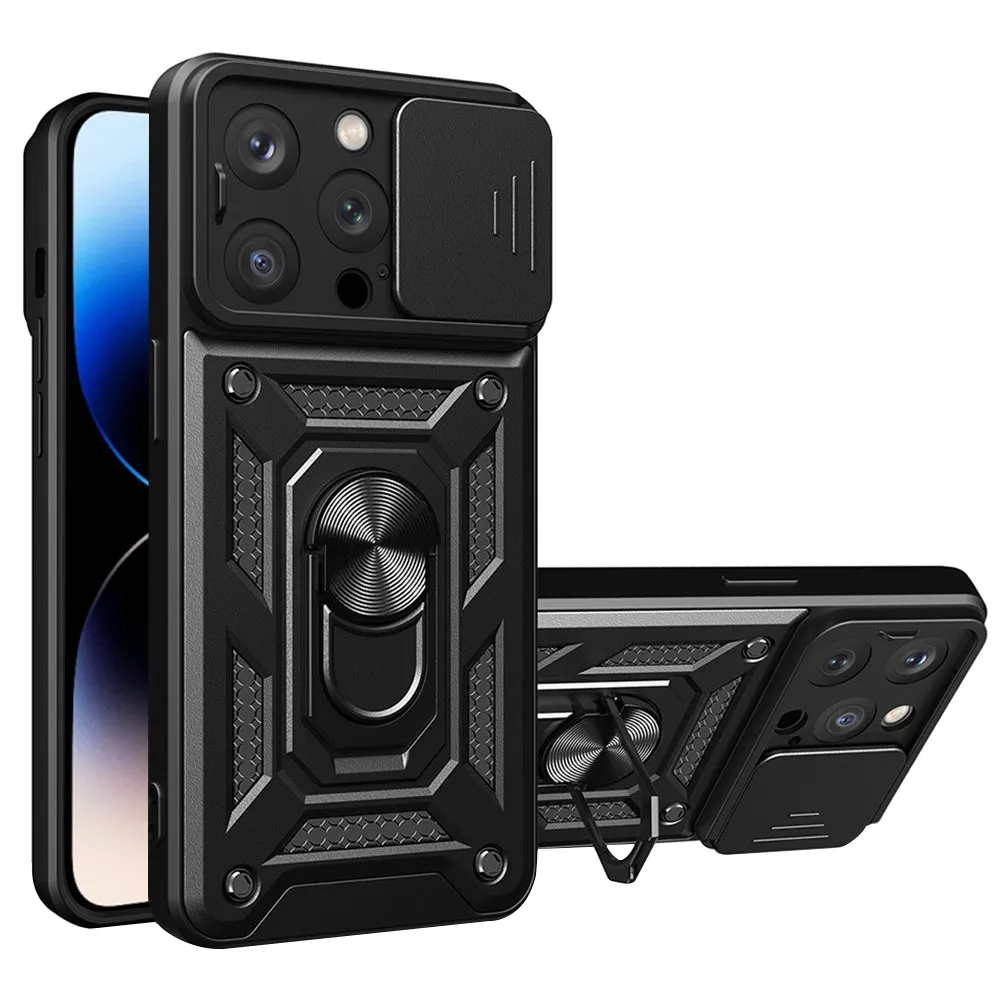Custodia per Apple iPhone 14 Pro Max, Techsuit, CamShield, Nera - immagine 1