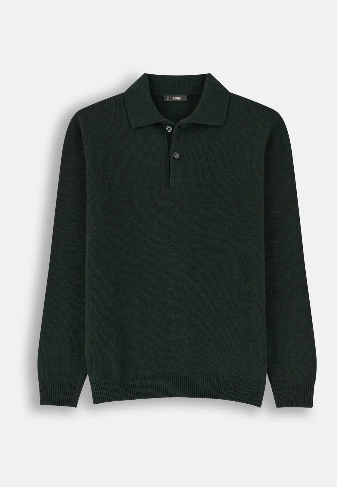Boggi, Polo Di Maglia In Misto Cashmere, Uomo, Verde, Taglia: XXXL - immagine 5