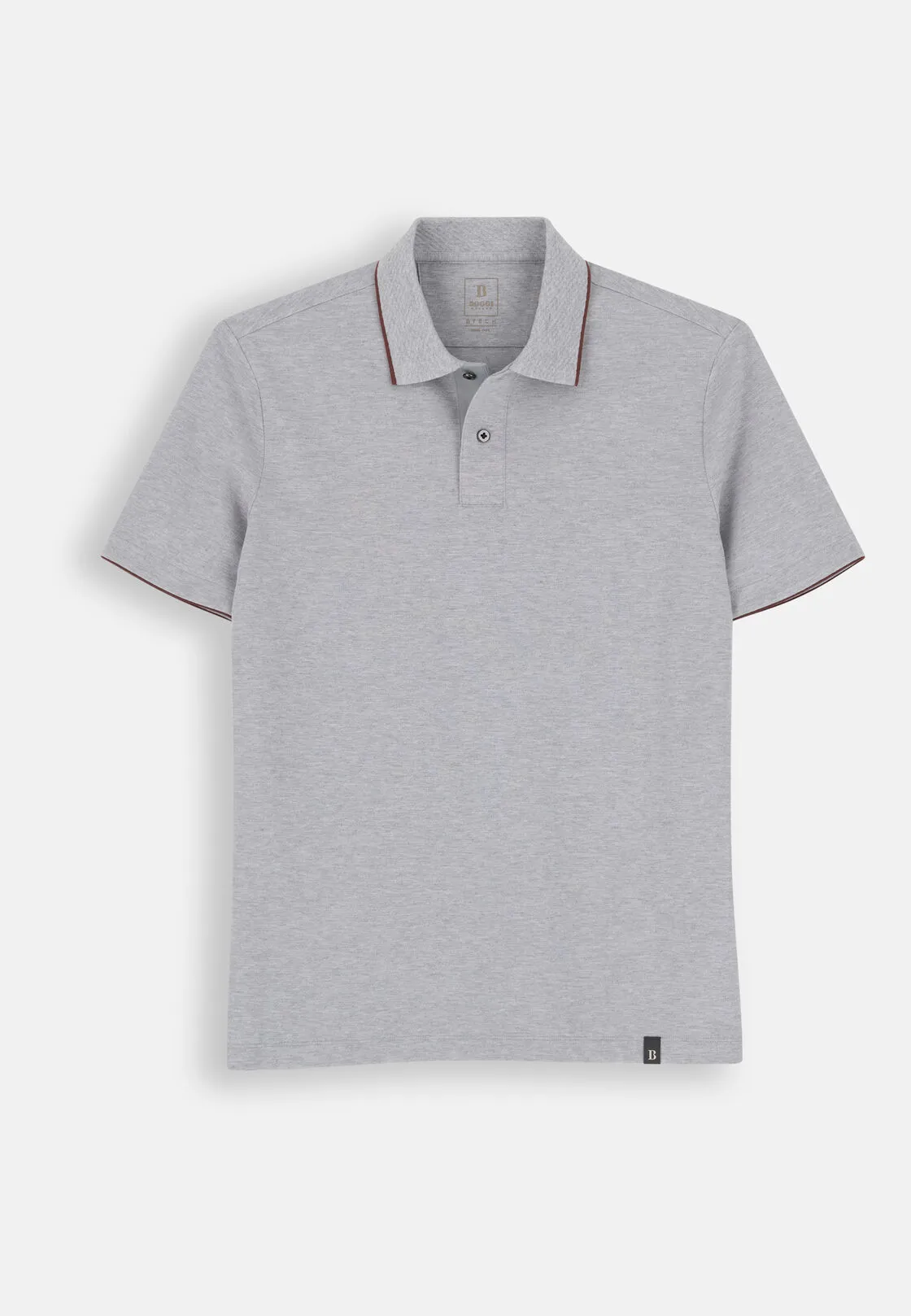 Boggi, Polo In Piqué Misto Cotone Elasticizzato Cool Jade, Uomo, Grigio, Taglia: XXL - immagine 5