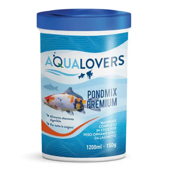 Mangime completo per pesci ornamentali da laghetto Aqualovers Stick 150 gr - immagine 1