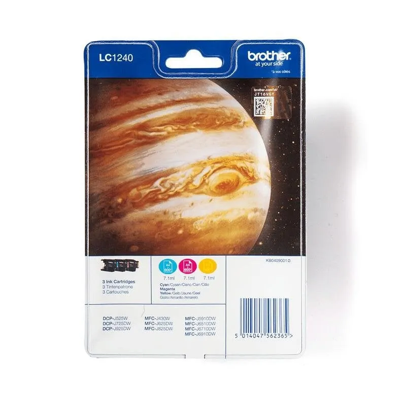 Cartuccia tinta Original Brother LC-1240RBWBP Pack 3 - immagine 1