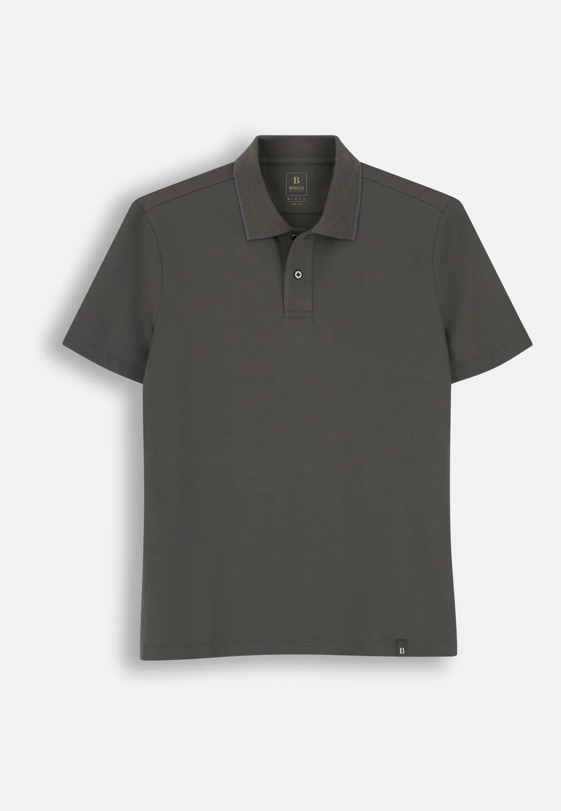 Boggi, Polo In Piqué Misto Cotone Elasticizzato Cool Jade, Uomo, Militare, Taglia: XL - immagine 5