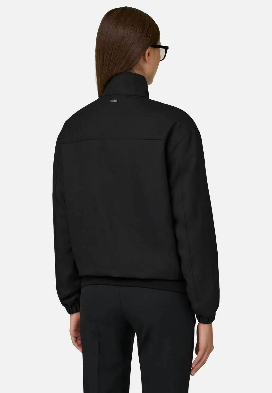 Boggi, Blouson Imbottito In Lana, Donna, Nero, Taglia: S - immagine 4