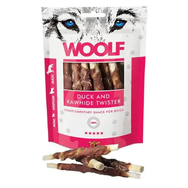 Woolf i Rotolini Snack per cani All breeds Grain Free Anatra con pelle grigliata - immagine 1