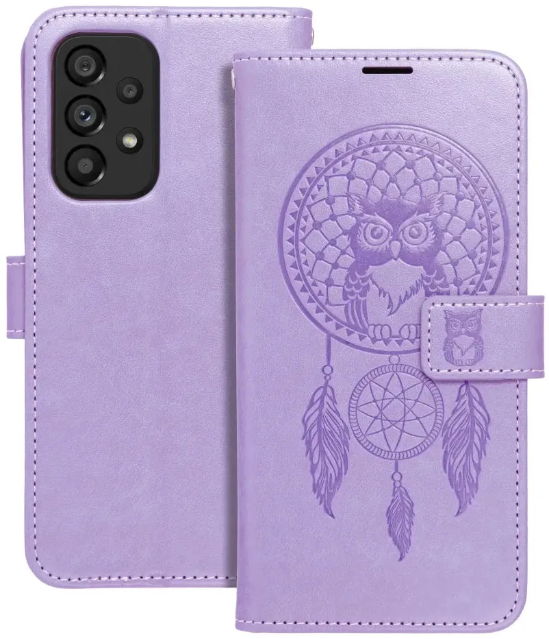 Custodia per Samsung Galaxy A52s 5G A528 / A52 5G A526 / A52 A525, OEM, MEZZO Dream Catcher, Viola - immagine 1