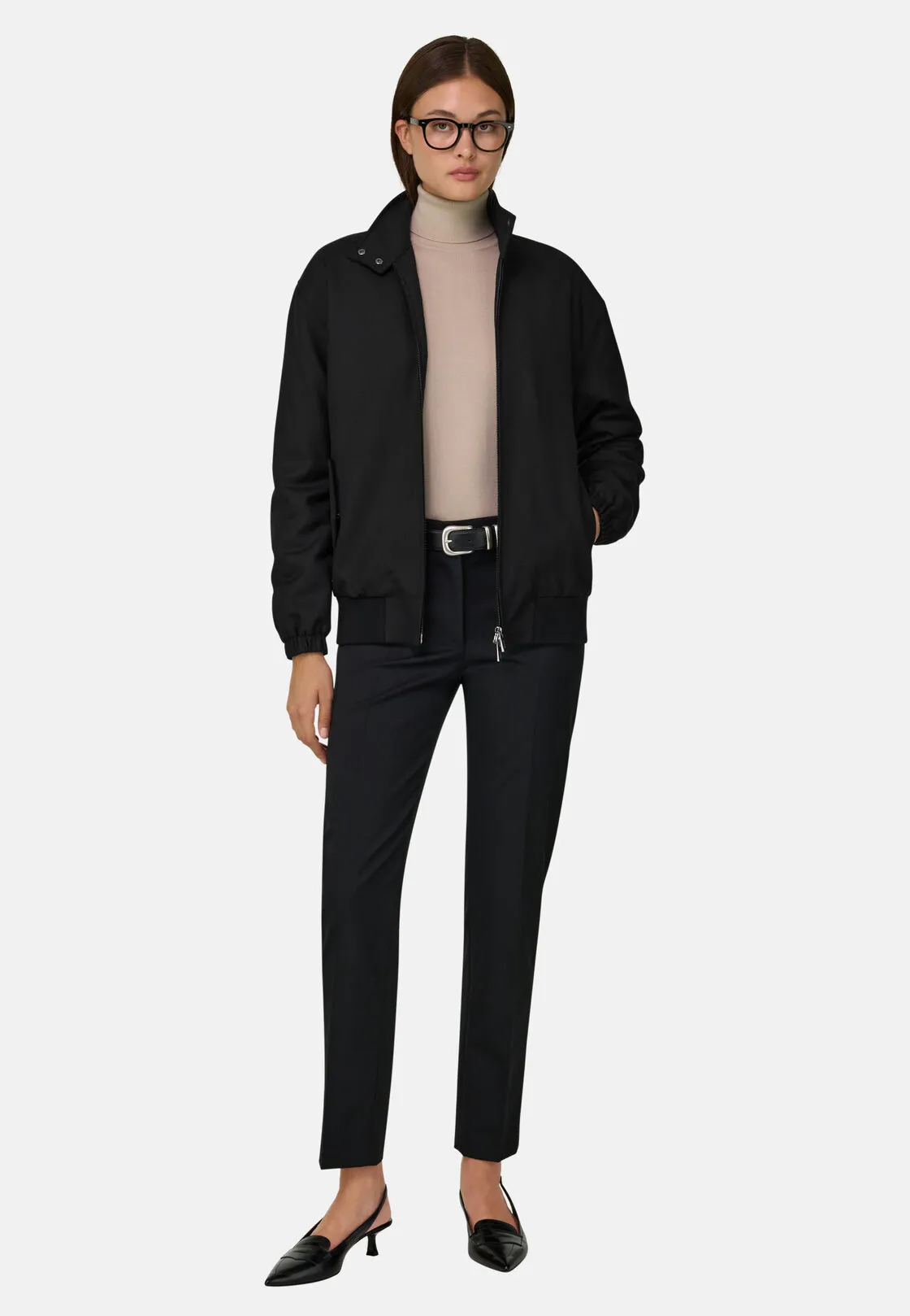 Boggi, Blouson Imbottito In Lana, Donna, Nero, Taglia: XS - immagine 2