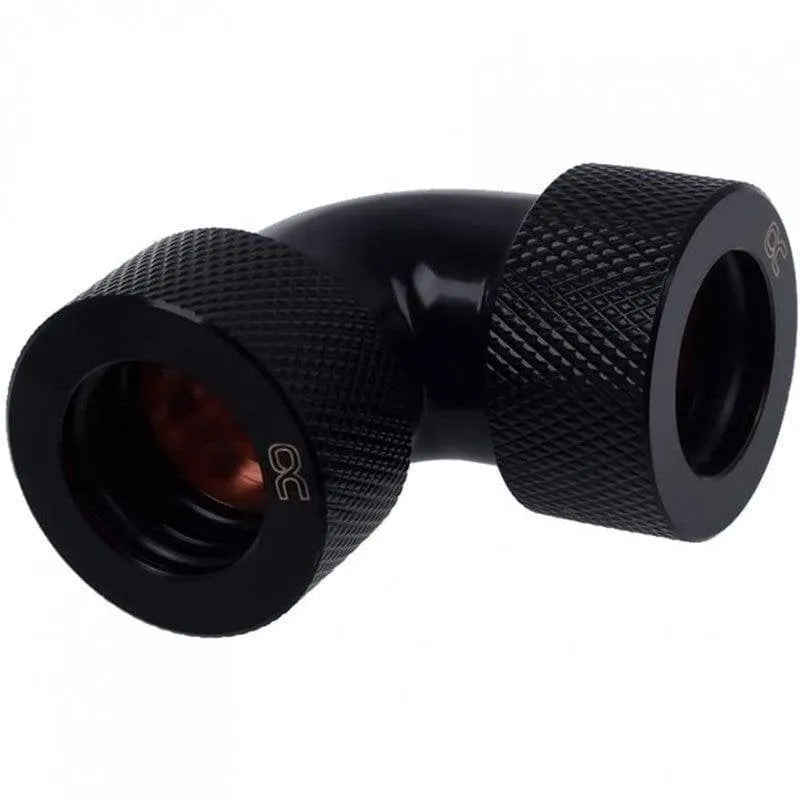 Refrigerazione Liquida Alphacool Adattatore 90º 16mm Nero Ottone - immagine 1