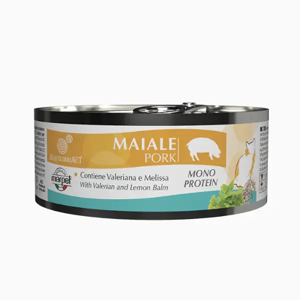 Marpet Aequilibria Vet dietetico umido gatto 85 gr Maiale - confezione da 24 pezzi - immagine 1