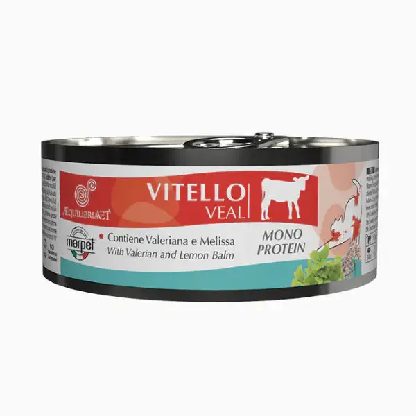 Marpet Aequilibria Vet dietetico umido gatto 85 gr Vitello - confezione da 24 pezzi - immagine 1