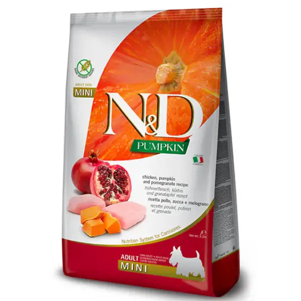 Farmina N&D Grain Free Pumpkin Adult Mini Pollo e Melograno 800 gr - Croccantini per cani - immagine 1