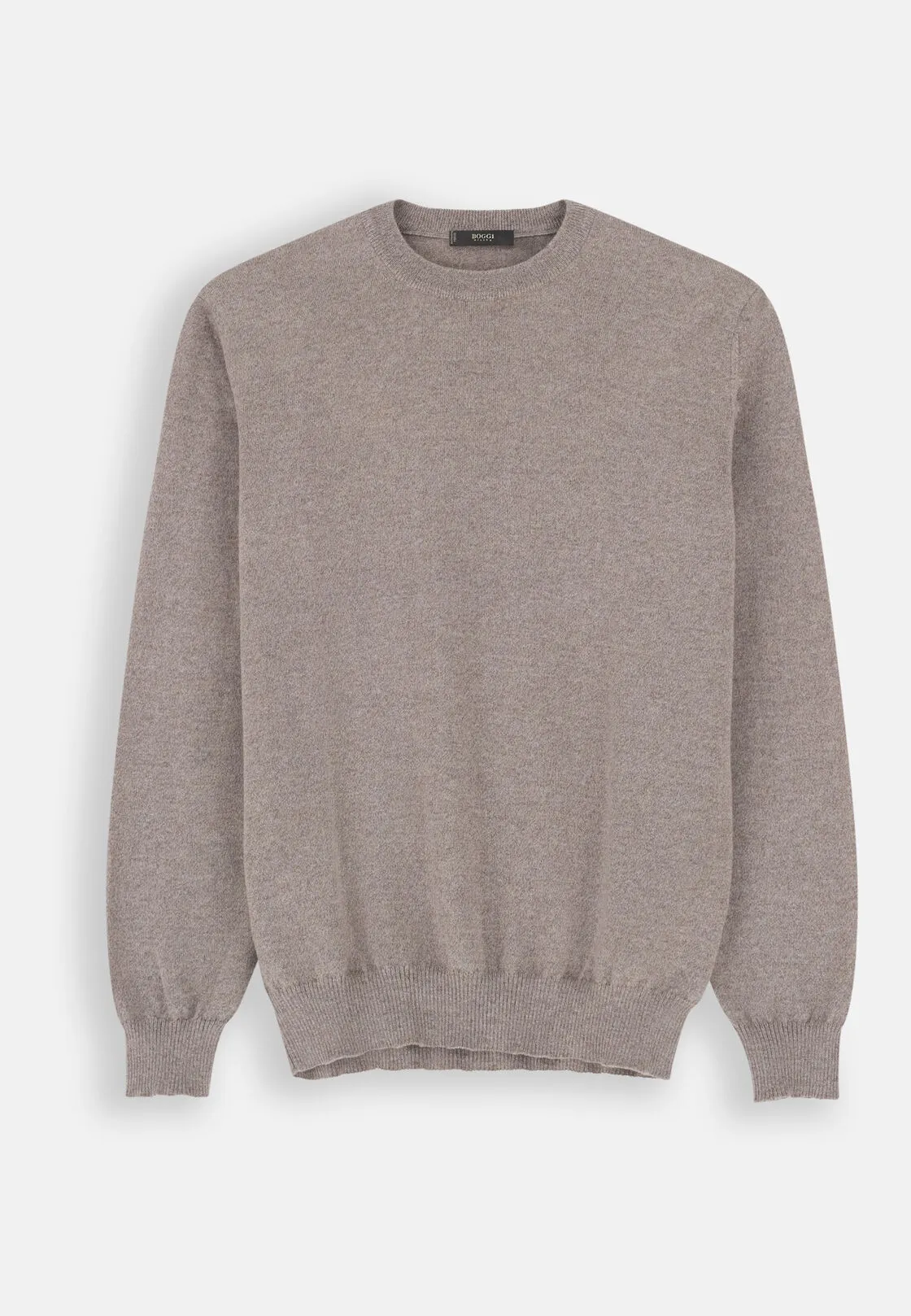 Boggi, Girocollo In Lana Merino Cashwool® Mouliné, Uomo, Sabbia, Taglia: XXXL - immagine 5