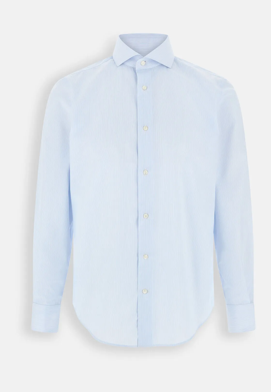 Boggi, Camicia A Righe In Cotone Non-iron Slim Fit, Uomo, Azzurro, Taglia: 41 - immagine 6